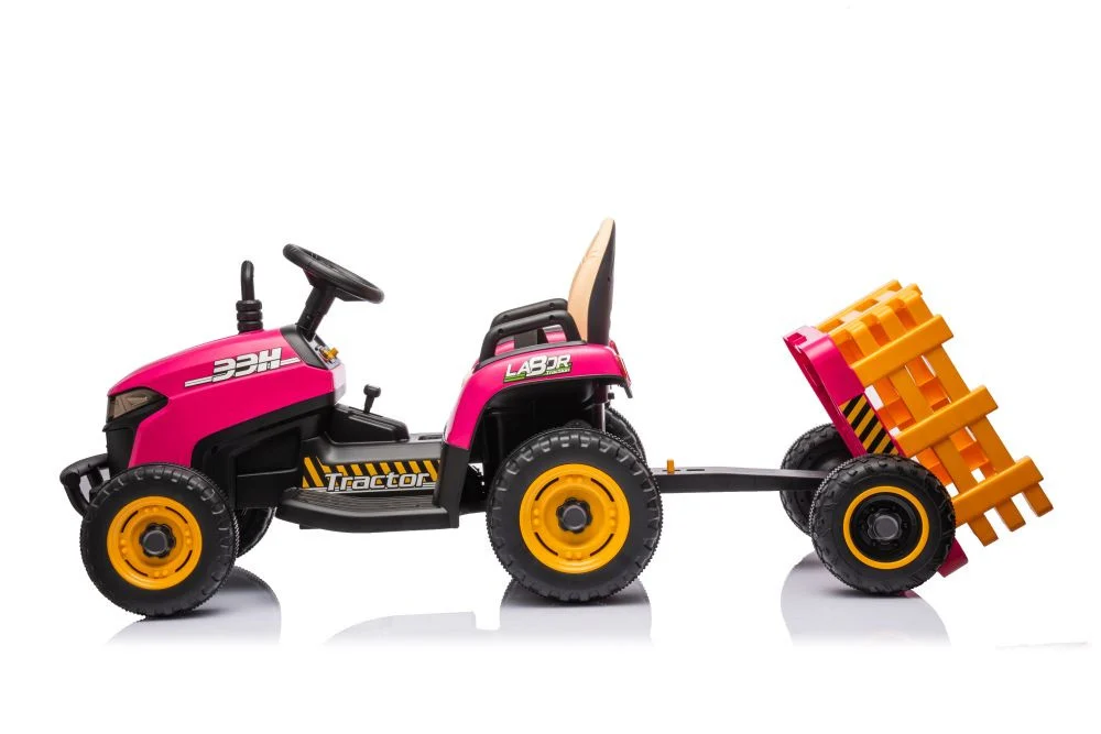 Traktor BBH-030 na akumulator, ružičasti auto na akumulator_15