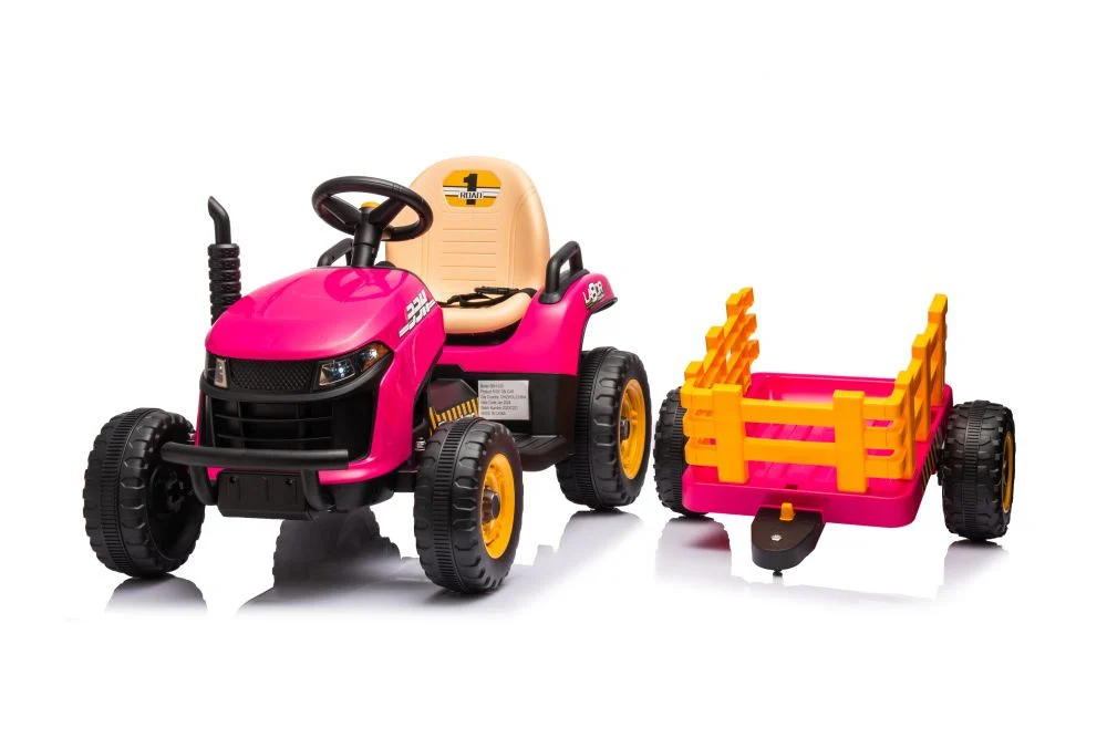 Traktor BBH-030 na akumulator, ružičasti auto na akumulator_22