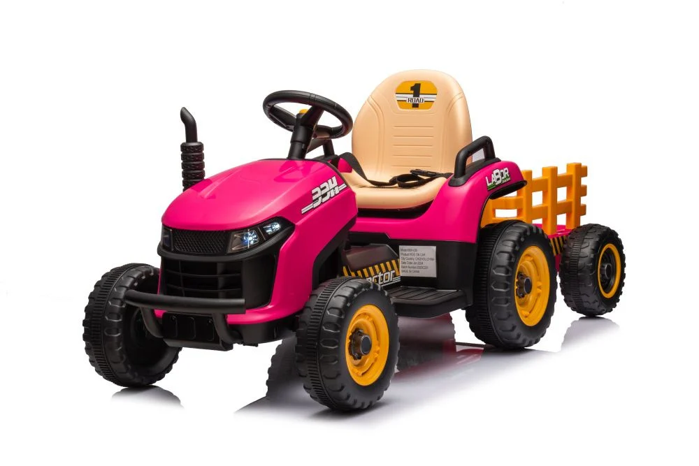 Traktor BBH-030 na akumulator, ružičasti auto na akumulator_3