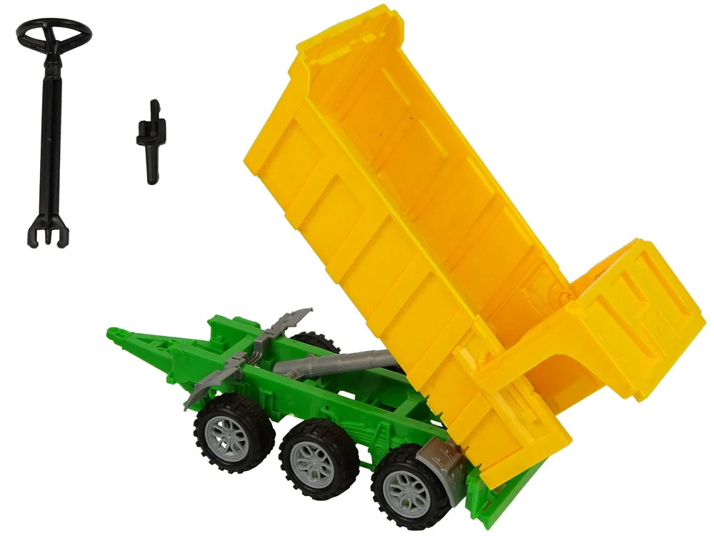 Traktor Crveni Kiper Kamion Žuti Traktor 50 cm_5