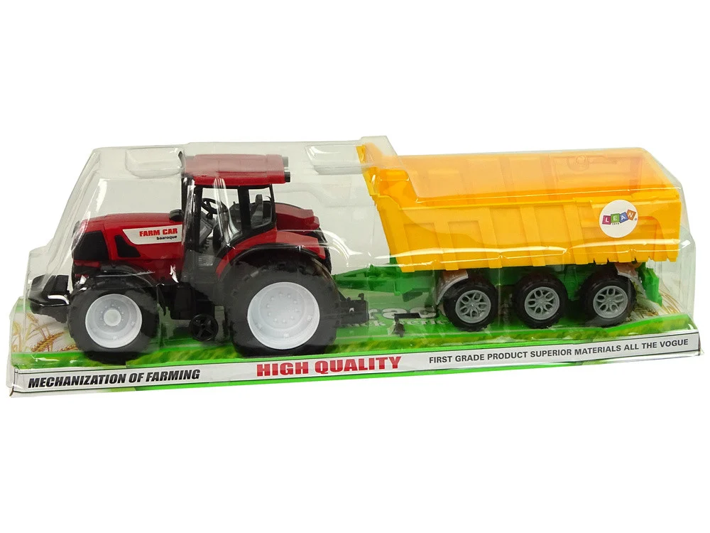 Traktor Crveni Kiper Kamion Žuti Traktor 50 cm_6
