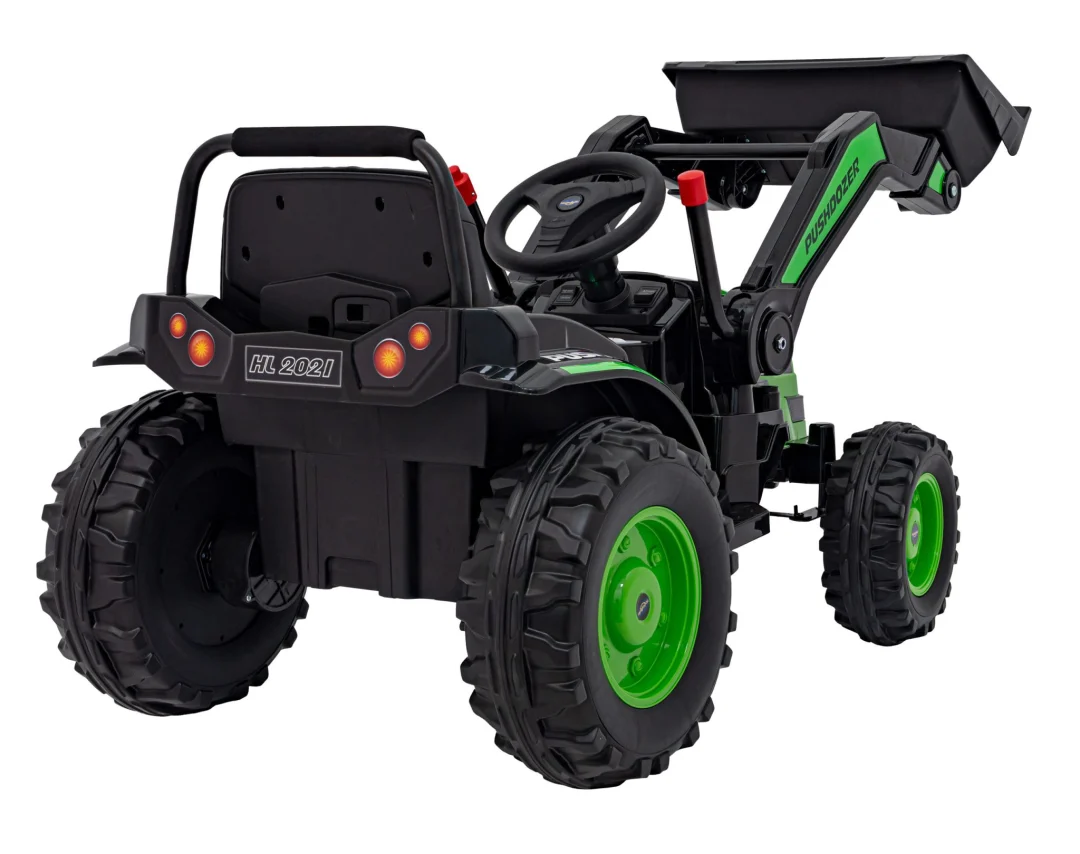 Traktor-bager na akumulator zeleni 12V_11