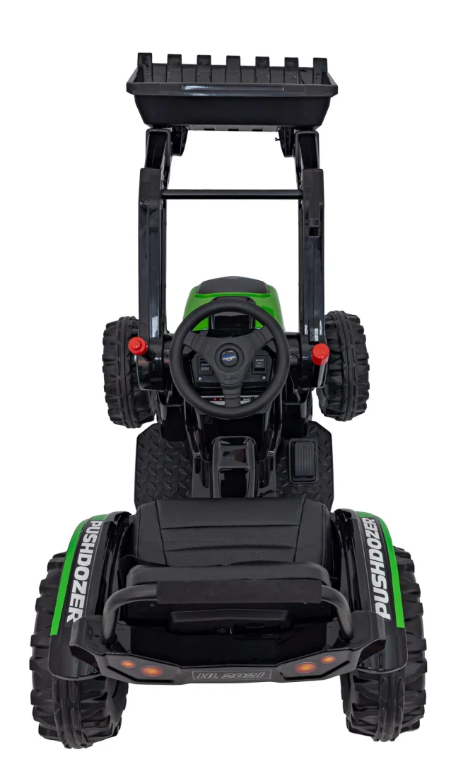 Traktor-bager na akumulator zeleni 12V_12