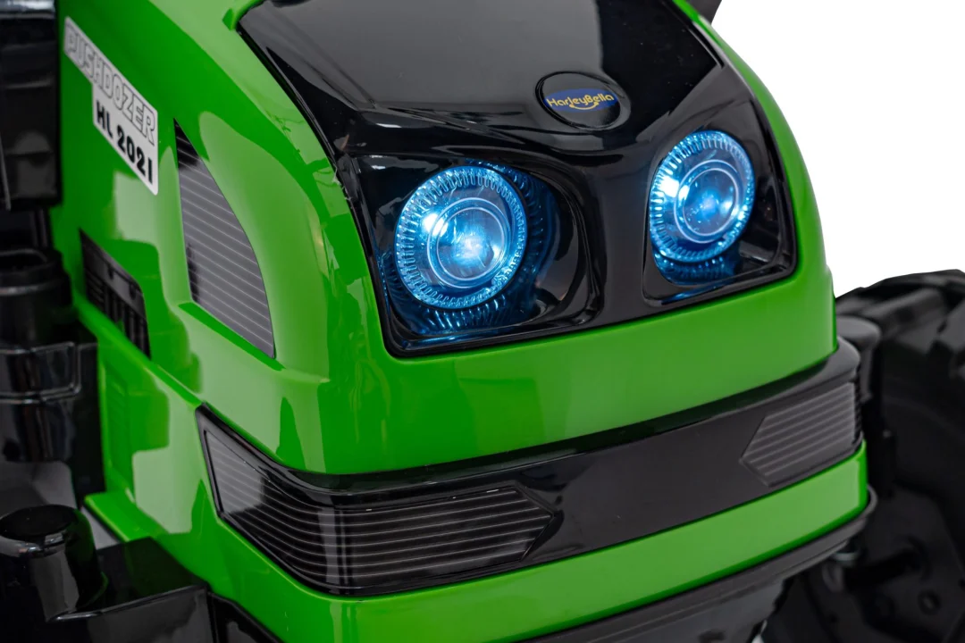 Traktor-bager na akumulator zeleni 12V_20