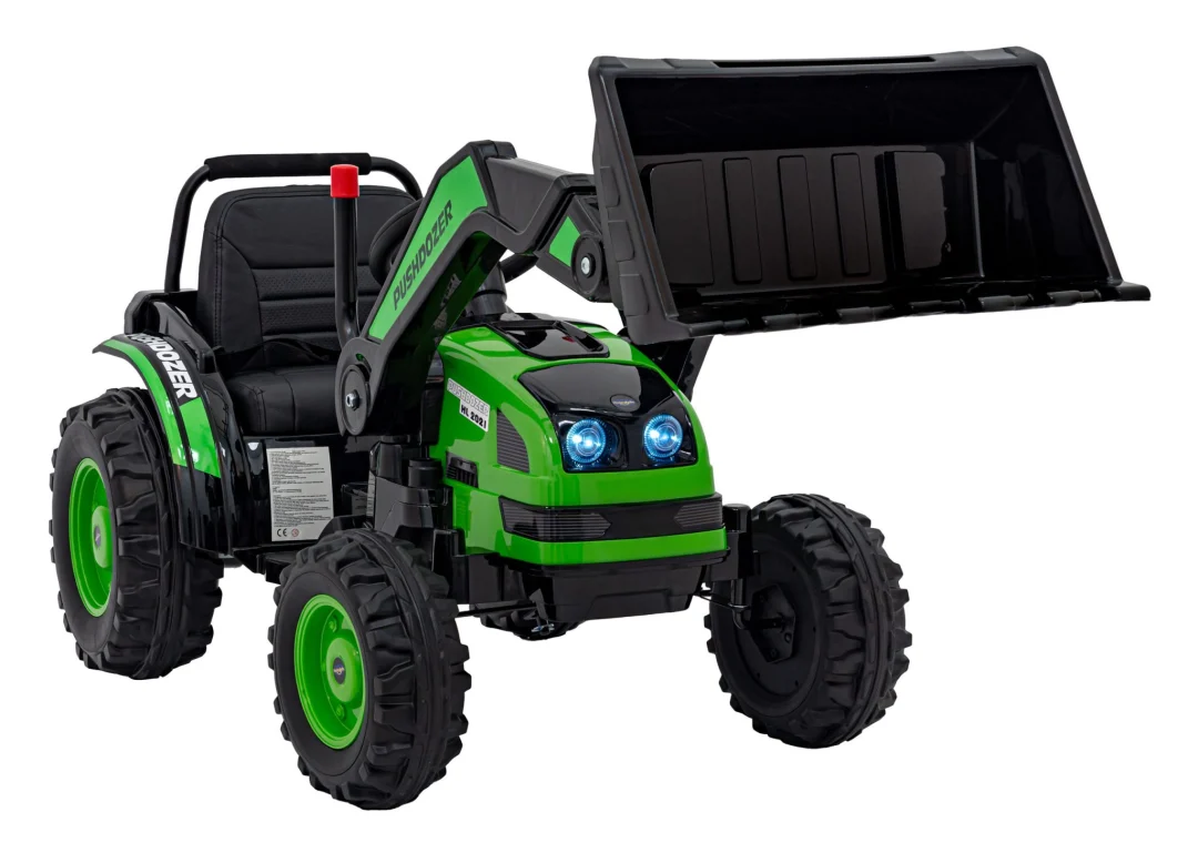 Traktor-bager na akumulator zeleni 12V_5