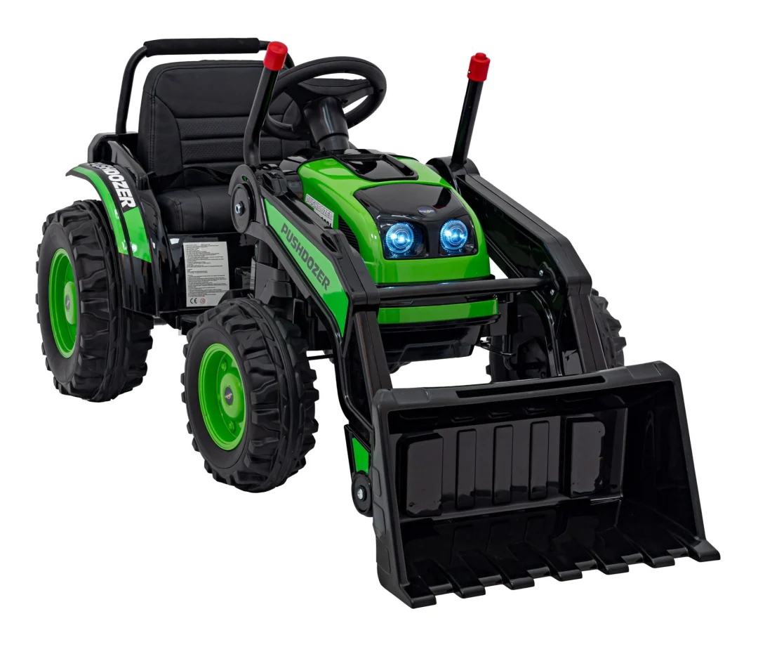 Traktor-bager na akumulator zeleni 12V_6