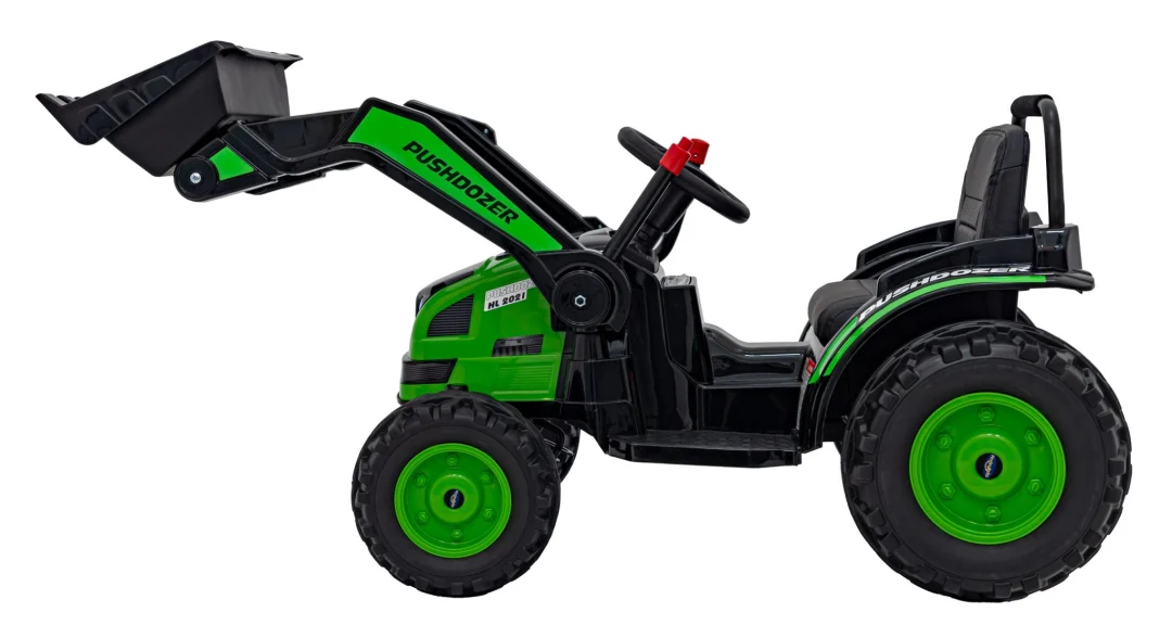 Traktor-bager na akumulator zeleni 12V_8