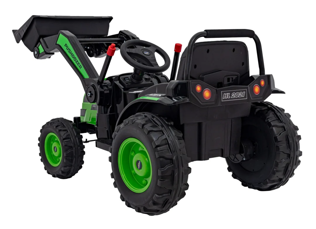 Traktor-bager na akumulator zeleni 12V_9
