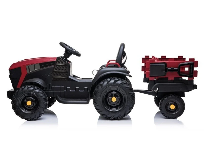 Traktor na akumulator s prikolicom BDM0925 crveni auto na akumulator_4