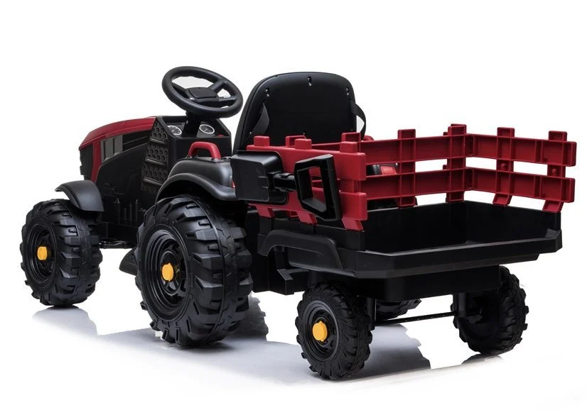 Traktor na akumulator s prikolicom BDM0925 crveni auto na akumulator_5