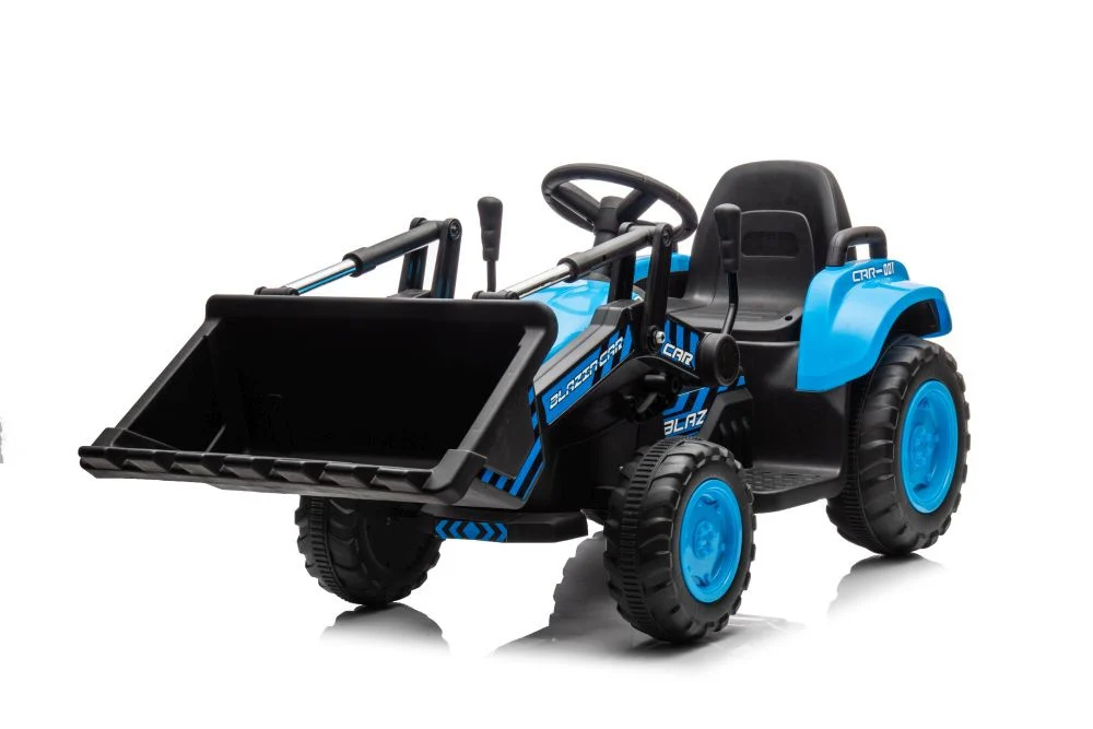 Traktor na baterije s korpom BW-X002A Plava auto na akumulator_11