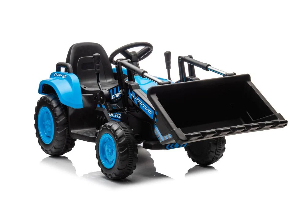 Traktor na baterije s korpom BW-X002A Plava auto na akumulator_2