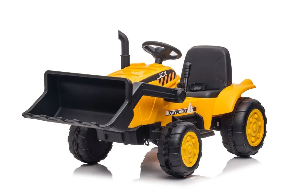 Traktor na baterije s prikolicom S617 žuti auto na akumulator_10