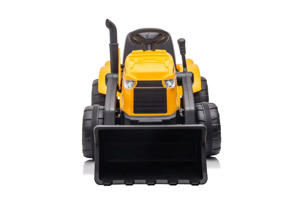 Traktor na baterije s prikolicom S617 žuti auto na akumulator_5