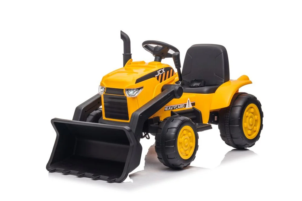 Traktor na baterije s prikolicom S617 žuti auto na akumulator_9