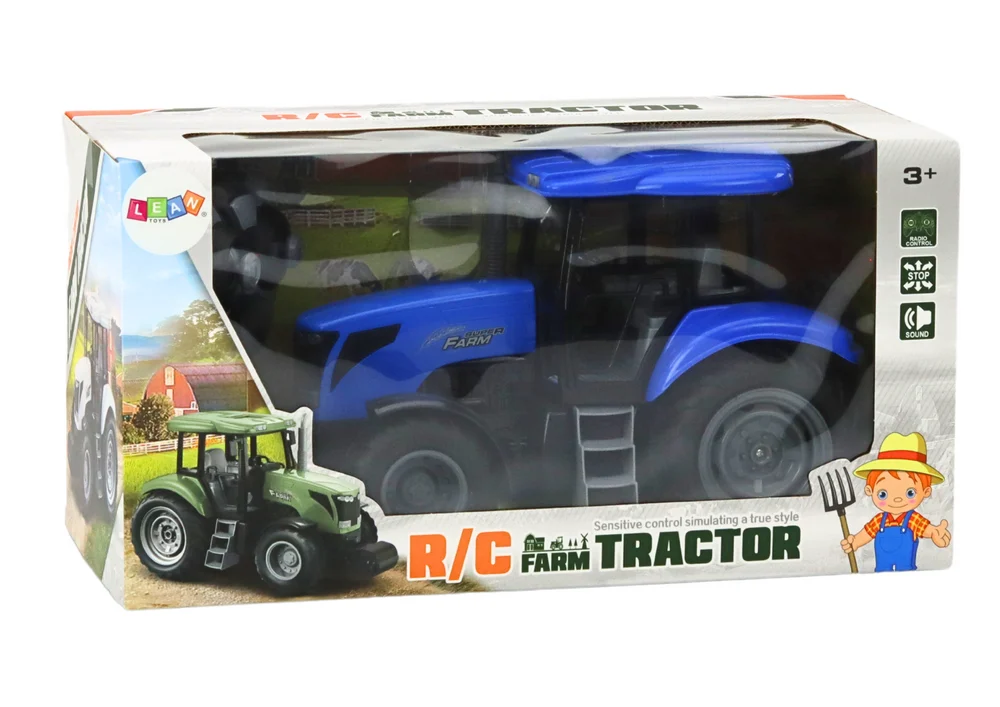 Traktor na daljinsko upravljanje RC 2.4G Zvuči plavo_4