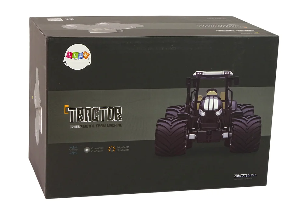 Traktor na daljinsko upravljanje R/C Crni 2.4G Metalni_7