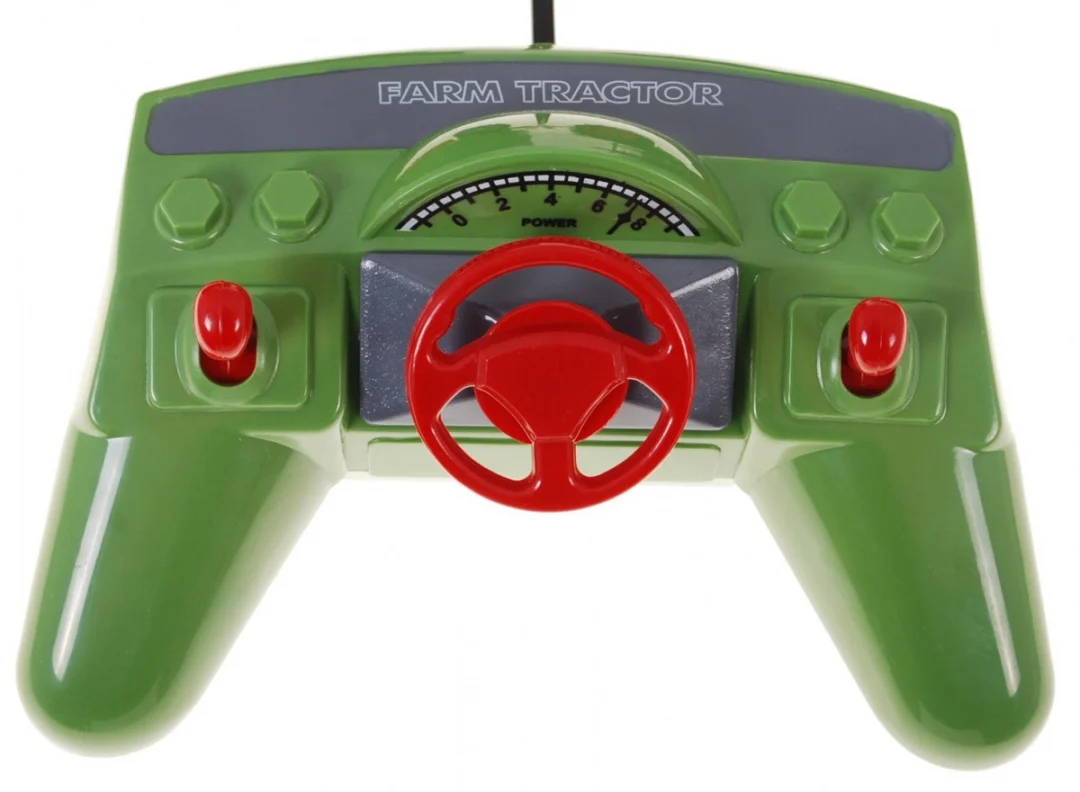 Traktor s bagerom i prikolicom za djecu 3+ Daljinski upravljano + Pokretni dijelovi Crvena i zelena_9