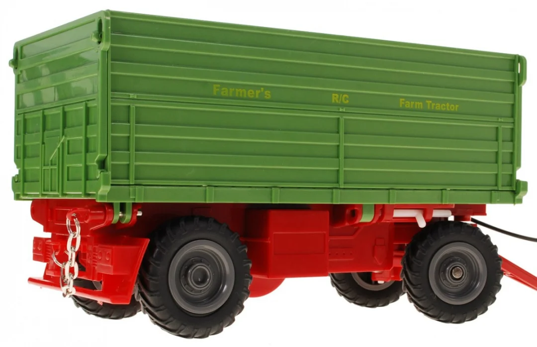Traktor s bagerom i prikolicom za djecu 3+ Daljinsko upravljanje + pokretni dijelovi Zeleni_5
