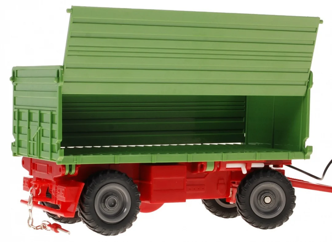 Traktor s bagerom i prikolicom za djecu 3+ Daljinsko upravljanje + pokretni dijelovi Zeleni_7