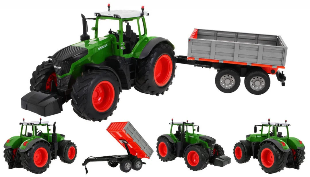 Traktor s prikolicom za djecu 6+ Model na daljinsko upravljanje 1:16 Pokretni dijelovi + zvukovi_2