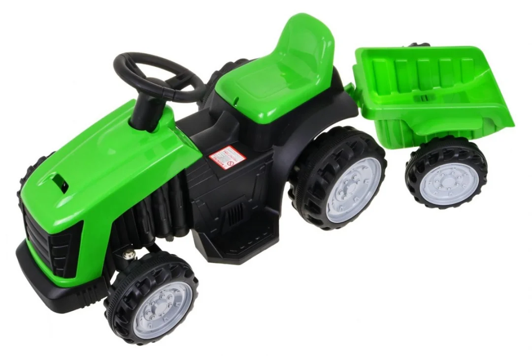 Traktor s prikolicom zeleni 6V auto na akumulator_2