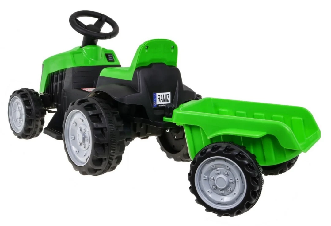 Traktor s prikolicom zeleni 6V auto na akumulator_3