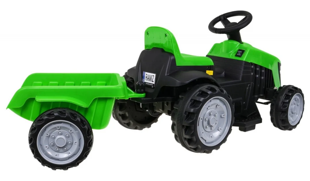 Traktor s prikolicom zeleni 6V auto na akumulator_4