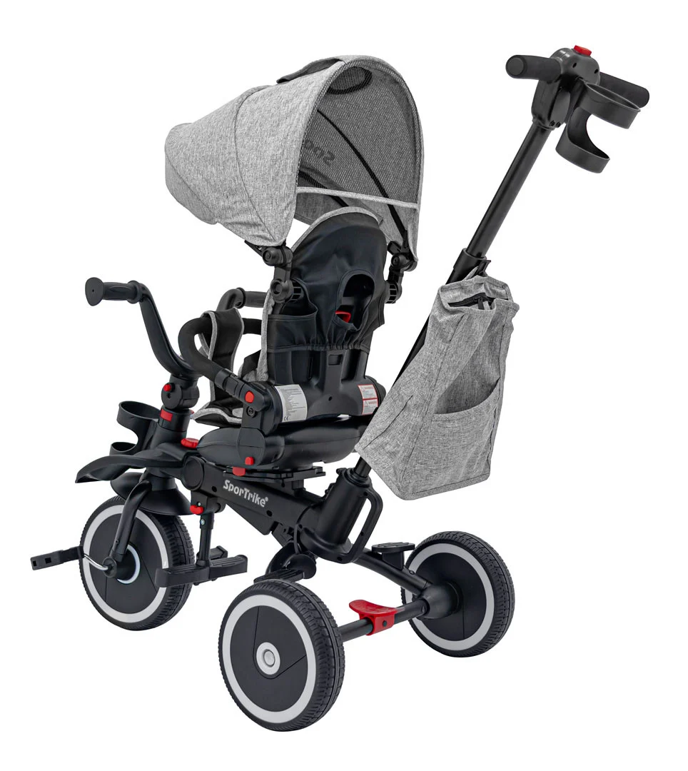 Tricikl RIDER SPORTRIKE sivi_4