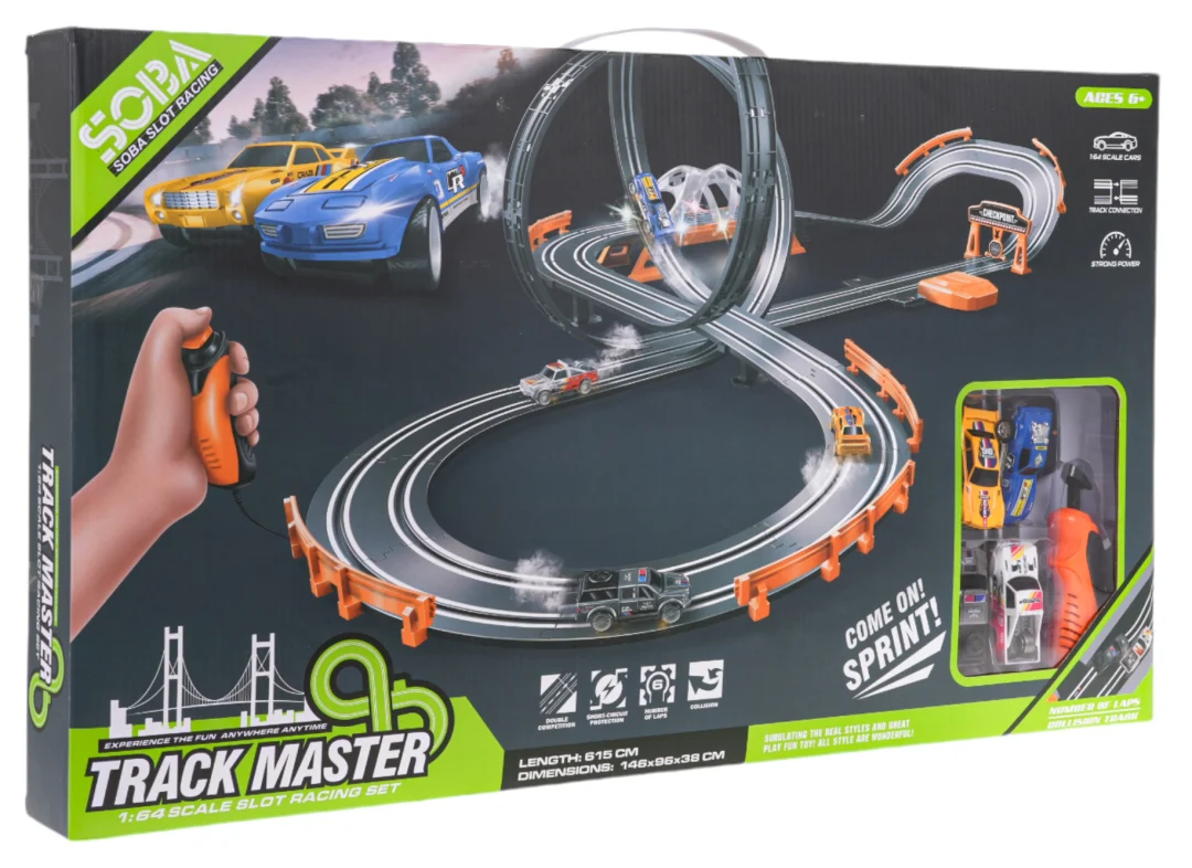 Trkaća staza TRACK MASTER s osvjetljenjem + pribor 615 cm_15