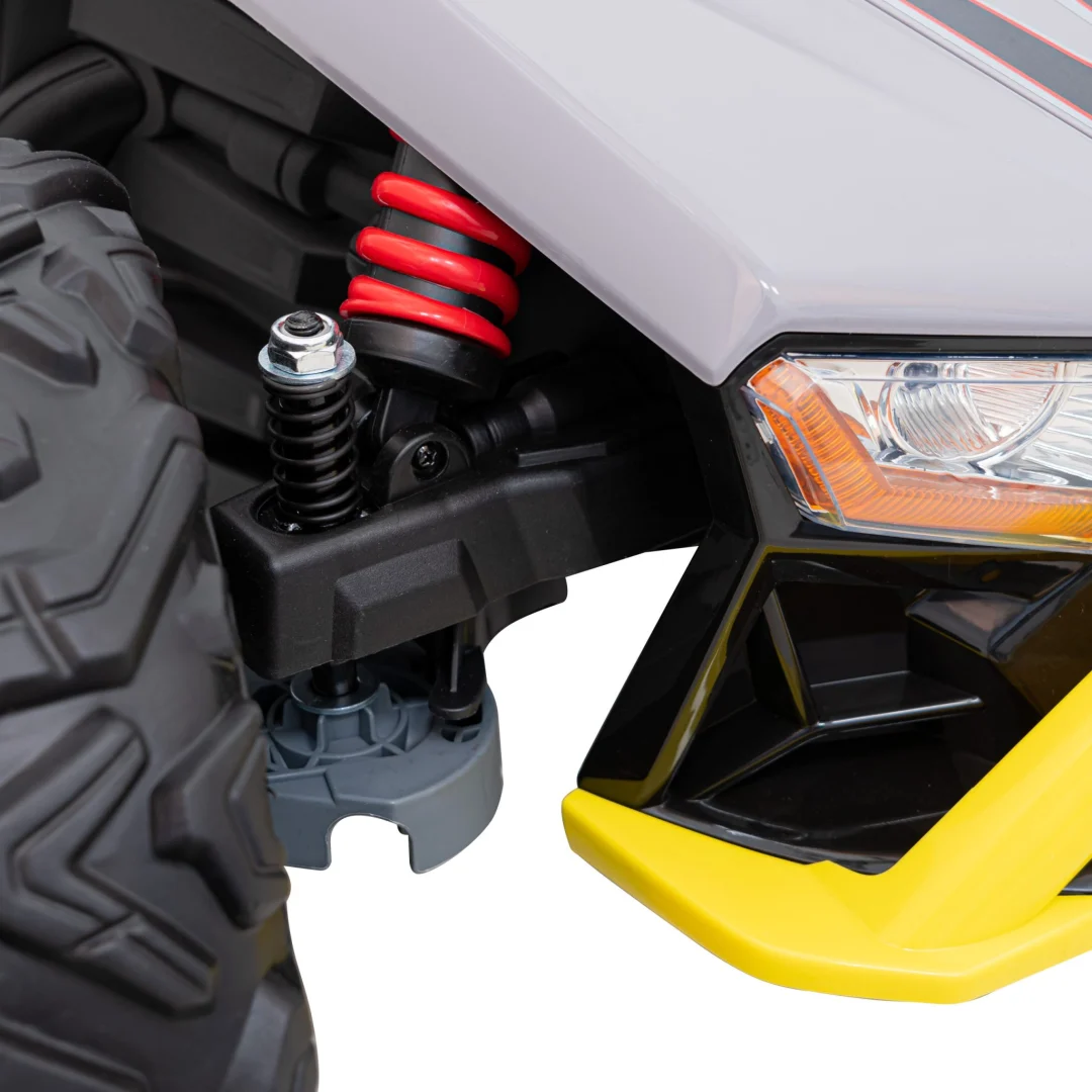 Trkaći auto buggy na 5 baterija za djecu + 3. Siva + 2x200W motora + daljinski upravljač + spori_16