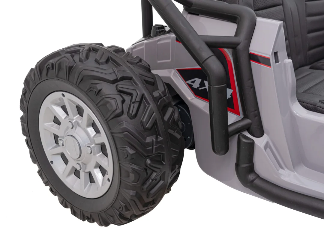 Trkaći auto buggy na 5 baterija za djecu + 3. Siva + 2x200W motora + daljinski upravljač + spori_18