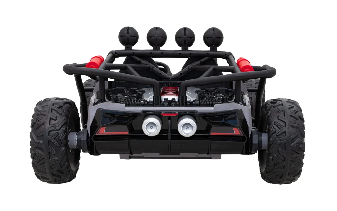 Trkaći auto buggy na 5 baterija za djecu + 3. Siva + 2x200W motora + daljinski upravljač + spori_7