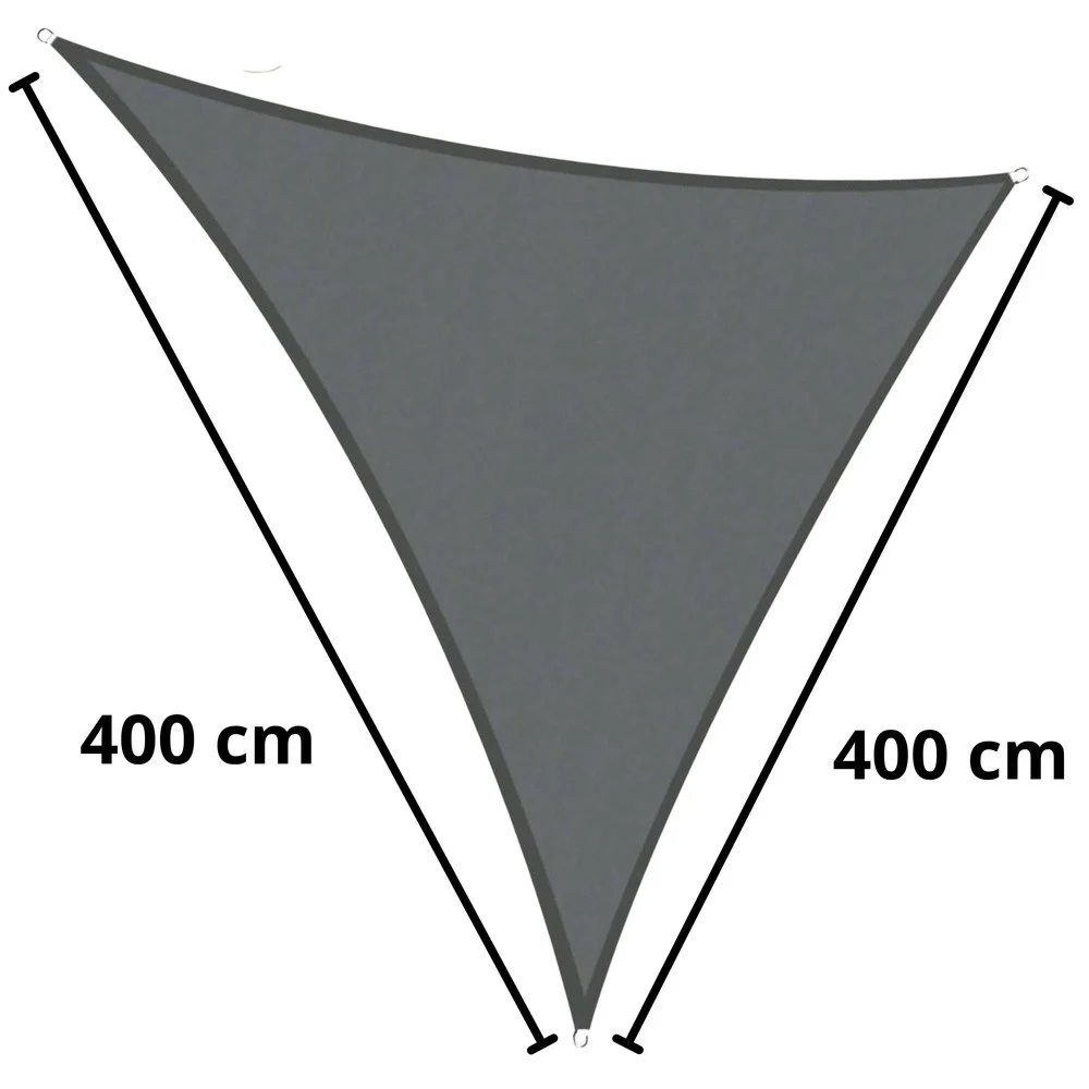 Trokutasto vrtno sunčano jedro sivo 400 × 400 cm_3