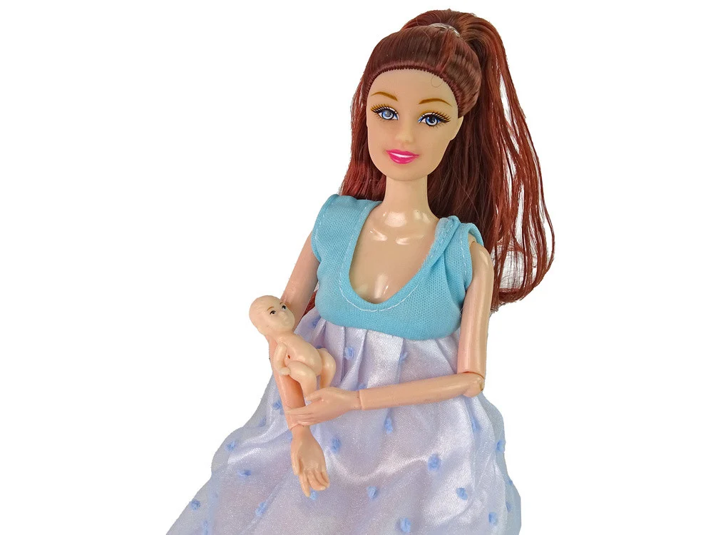 Trudna lutka plava haljina 30 cm_3