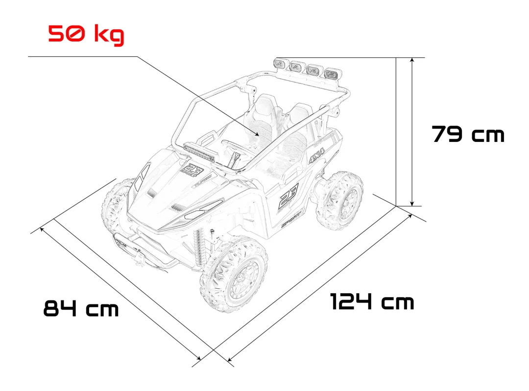 Turbo 23 buggy na akumulator, crveni_2