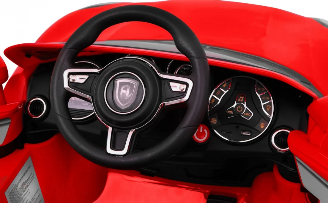 Turbo-S automobil na baterije za djecu crveni SUV + daljinski upravljač, crvena_8