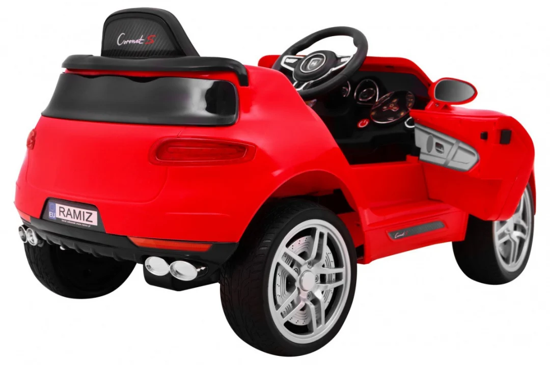 Turbo-S automobil na baterije za djecu crveni SUV + daljinski upravljač, crvena_9