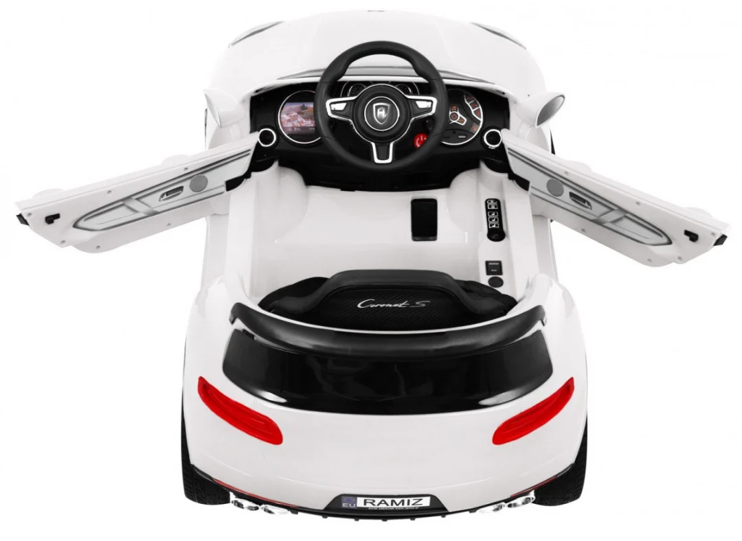 Turbo-S dječji automobil na baterije, bijeli + daljinski upravljač + spori start + EVA, bijela_10