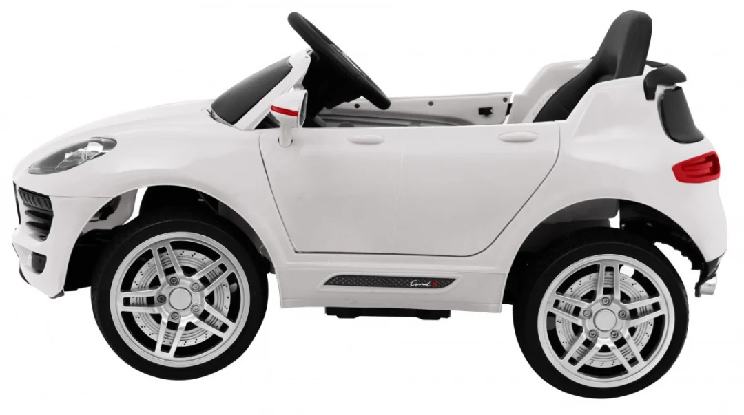 Turbo-S dječji automobil na baterije, bijeli + daljinski upravljač + spori start + EVA, bijela_4