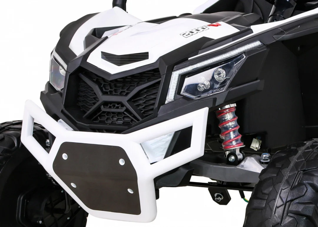 UTV-MX Dječji akumulatorski buggy bijeli + 4x4 pogon + daljinski upravljač + audio LED + kutija za pohranu + EVA + spori start, bijela_11