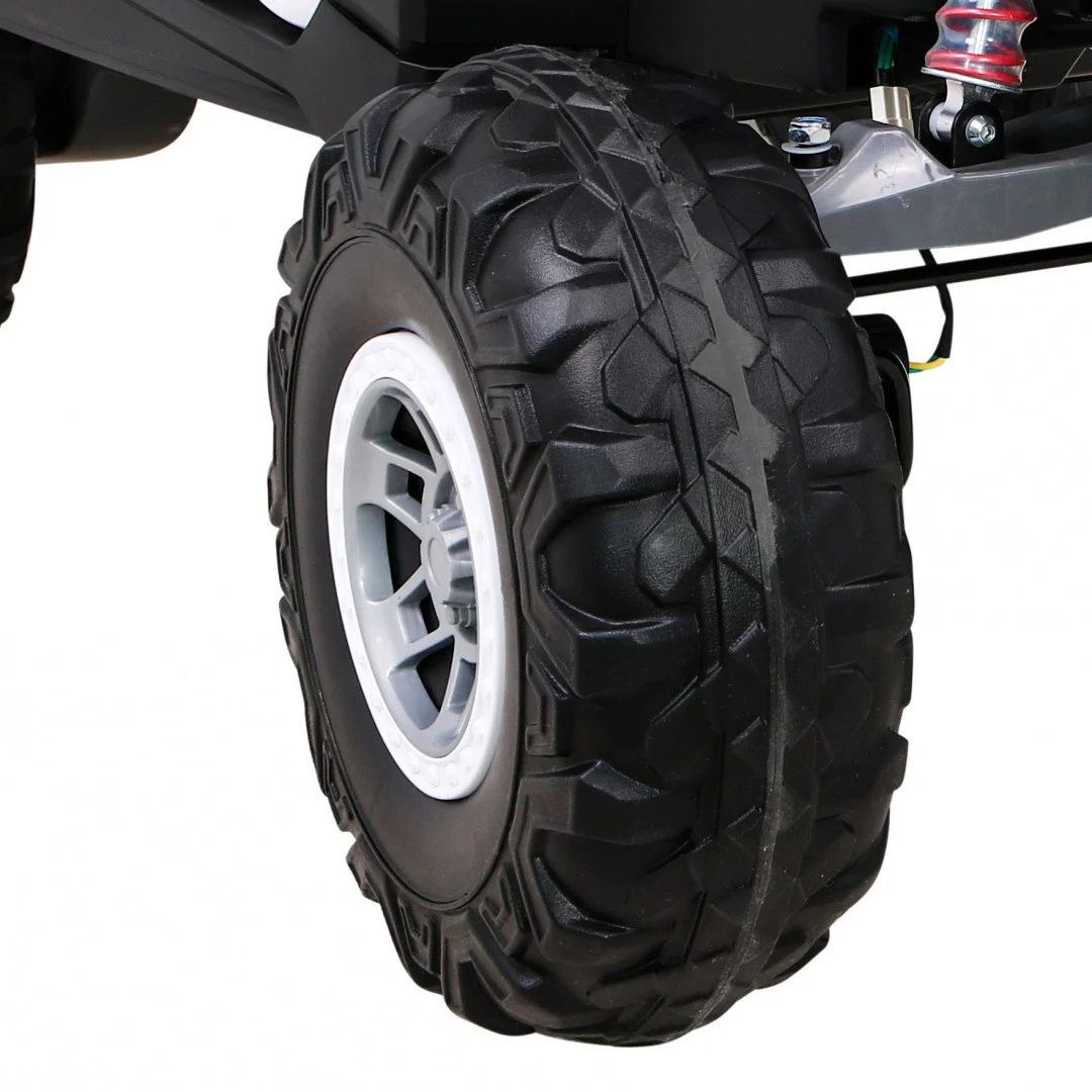UTV-MX Dječji akumulatorski buggy bijeli + 4x4 pogon + daljinski upravljač + audio LED + kutija za pohranu + EVA + spori start, bijela_14