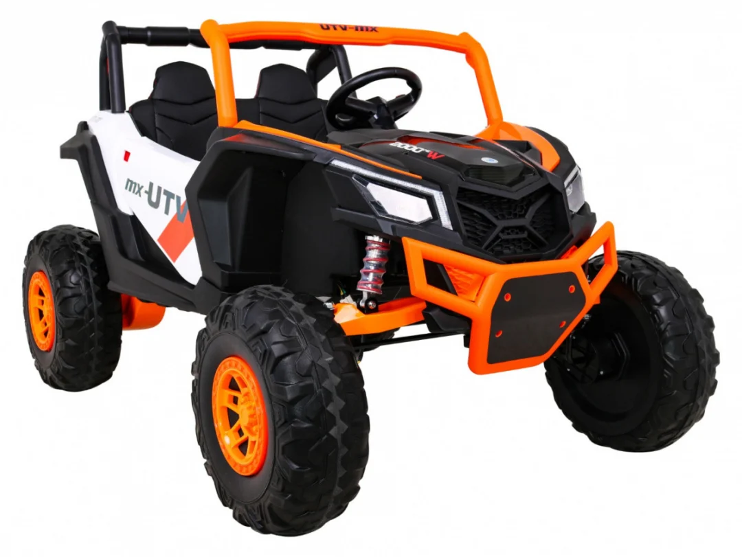 UTV-MX baterijski buggy za djecu narančasti + 4x4 pogon + daljinski upravljač + audio LED + kutija_10