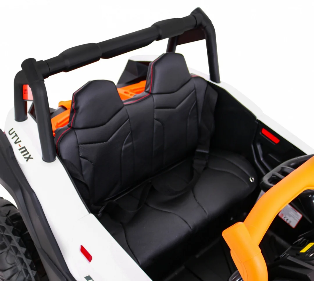 UTV-MX baterijski buggy za djecu narančasti + 4x4 pogon + daljinski upravljač + audio LED + kutija_11