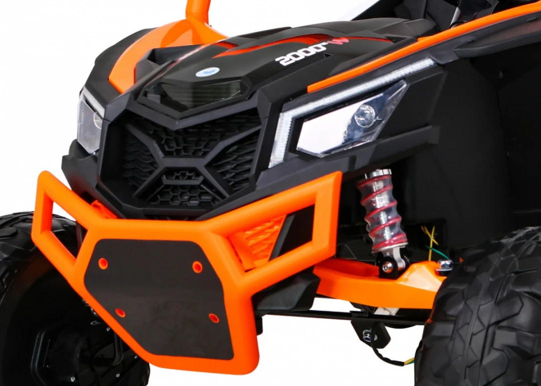 UTV-MX baterijski buggy za djecu narančasti + 4x4 pogon + daljinski upravljač + audio LED + kutija_12