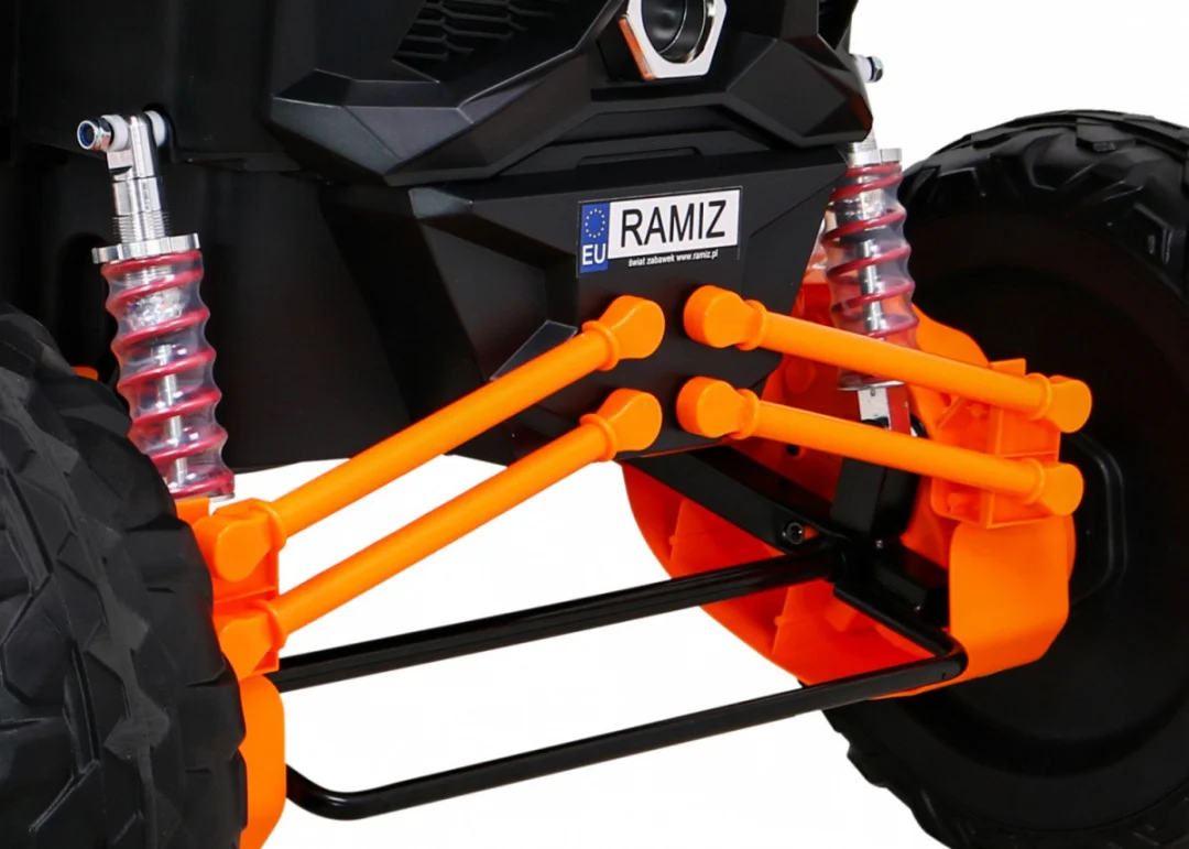 UTV-MX baterijski buggy za djecu narančasti + 4x4 pogon + daljinski upravljač + audio LED + kutija_14