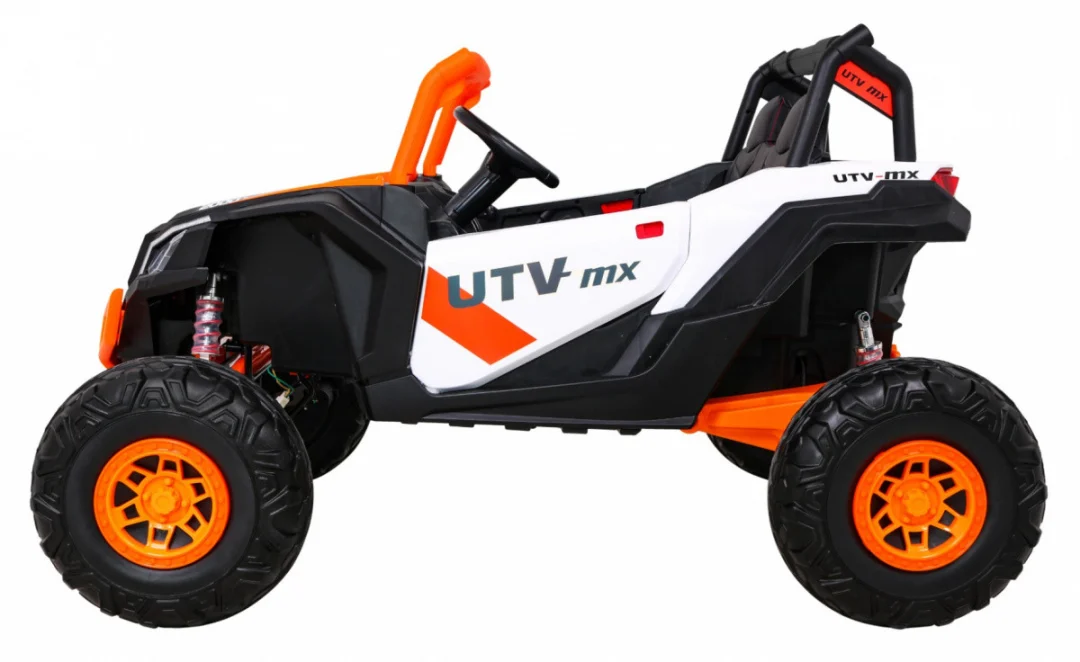 UTV-MX baterijski buggy za djecu narančasti + 4x4 pogon + daljinski upravljač + audio LED + kutija_4