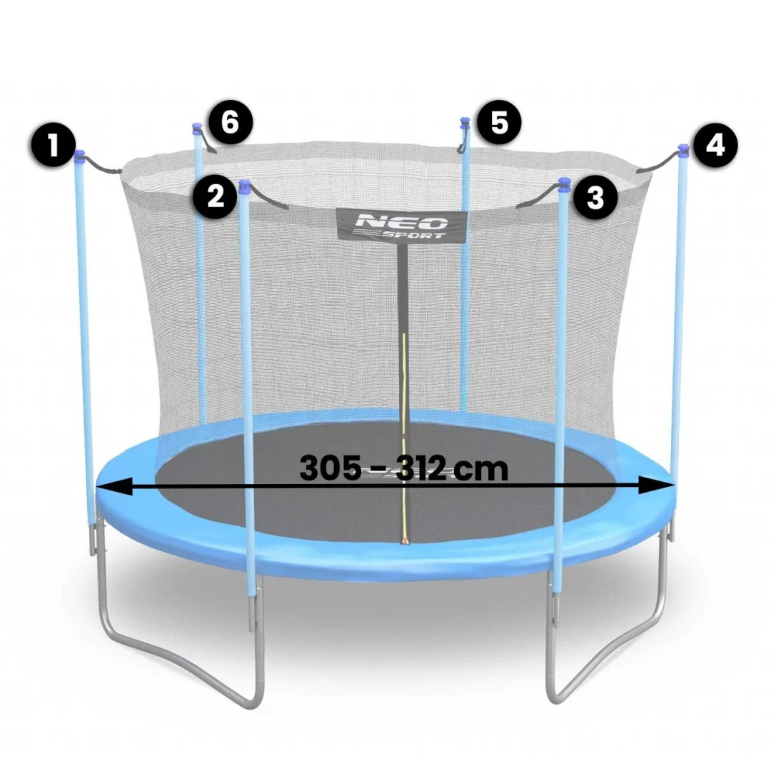 Unutarnja mreža za trampolin 312 cm, 10 ft, Neo-Sport_2