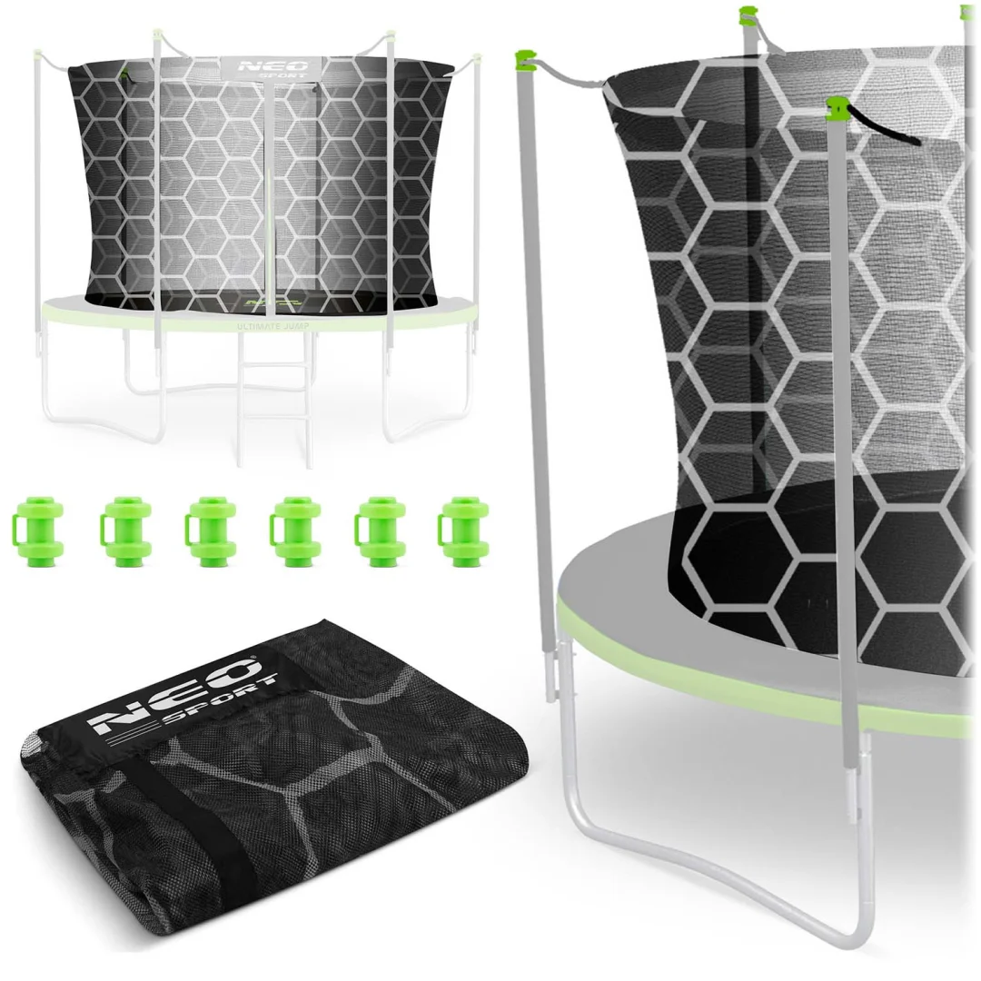 Unutarnja mreža za trampolin Neo-Sport, 312 cm, 10 stopa, siva_1
