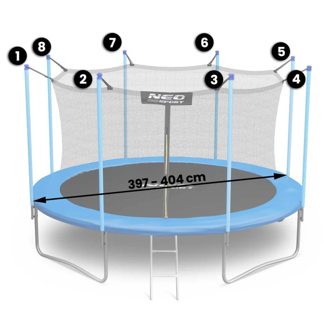 Unutarnja mreža za trampolin Neo-Sport 404 cm, 13 stopa_2